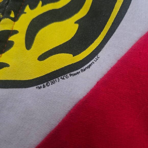 Mighty Morphin Power Rangers Red Ranger hoodie brand WeLoveFine zip up large - Picture 5 of 13